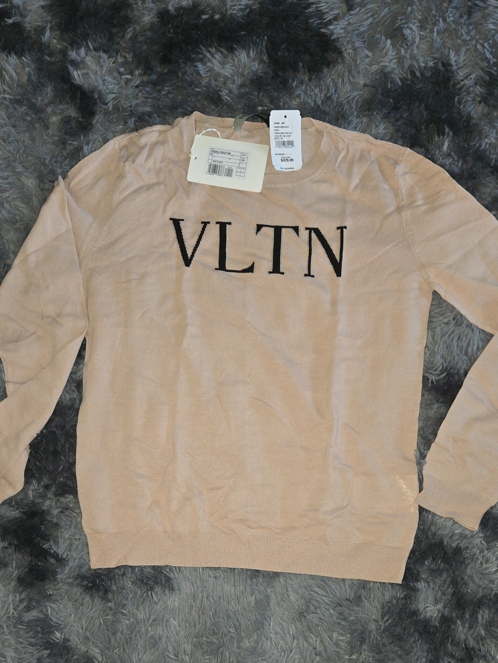 Valentino VLTN Crewneck Sweater with Black Logo